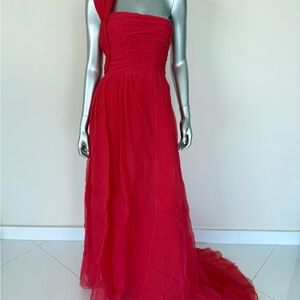 Oscar de La Renta women silk evening dress size 6 US Authentic Retail 3800$